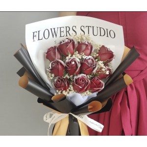 [閃爍玫瑰 現貨發售] Eternal Florist - 閃爍玫瑰鹼香皂永生花束11朵/ Shiny Rose